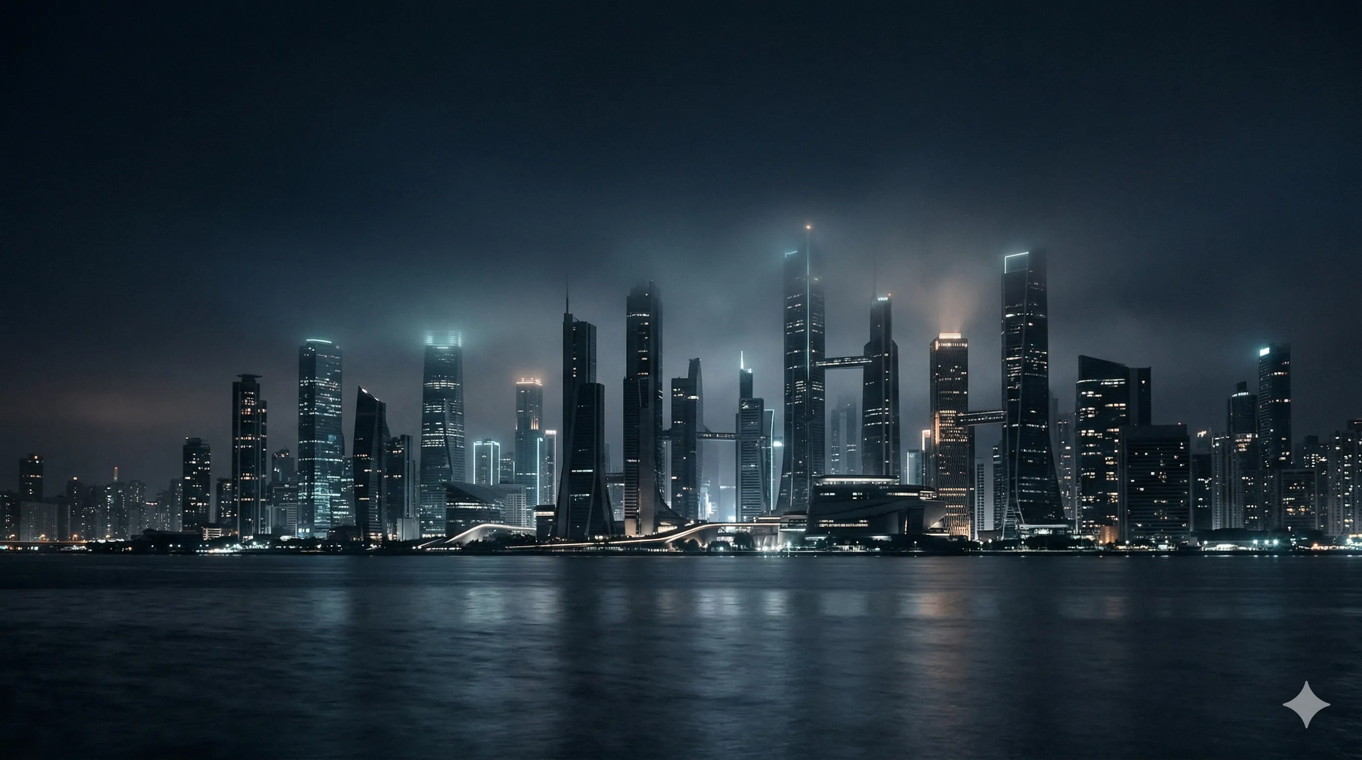 都市夜景のヒーロー背景画像